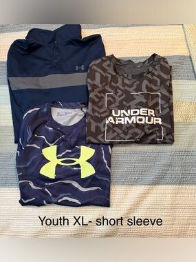 Under Armour Boys' xlarge short sleeve shirts
